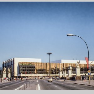 Fernsehturm und Palast der Republik