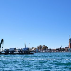 Betonmischer unterwegs